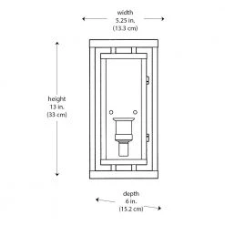 Showcase 13 in. 1-Light Rubbed Oil Bronze and Antique Brass Outdoor Wall Light Sconce Lantern with Clear Glass by Bel Air Lighting -GlowNest Shop rubbed oil bronze bel air lighting outdoor sconces 50221 rob 77 1000