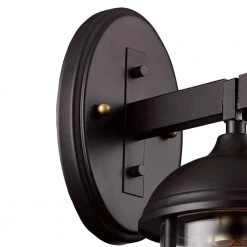 Blues 13.5 in. 1-Light Oil Rubbed Bronze and Antique Gold Outdoor Wall Light Sconce Lantern by Bel Air Lighting -GlowNest Shop rubbed oil bronze bel air lighting outdoor sconces 50230 rob c3 1000