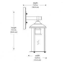 Blues 15.5 in. 1-Light Oil Rubbed Bronze and Antique Gold Outdoor Wall Light Sconce Lantern by Bel Air Lighting -GlowNest Shop rubbed oil bronze bel air lighting outdoor sconces 50231 rob 77 1000