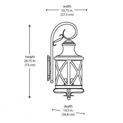 Chandler 4-Light Oil Rubbed Bronze Outdoor Wall Light Sconce Lantern with Seeded Glass by Bel Air Lighting -GlowNest Shop rubbed oil bronze bel air lighting outdoor sconces 5122 rob 40 1000