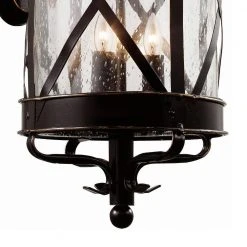 Chandler 4-Light Oil Rubbed Bronze Outdoor Wall Light Sconce Lantern with Seeded Glass by Bel Air Lighting -GlowNest Shop rubbed oil bronze bel air lighting outdoor sconces 5122 rob 4f 1000