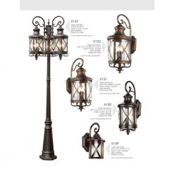 Chandler 4-Light Oil Rubbed Bronze Outdoor Wall Light Sconce Lantern with Seeded Glass by Bel Air Lighting -GlowNest Shop rubbed oil bronze bel air lighting outdoor sconces 5122 rob d4 1000