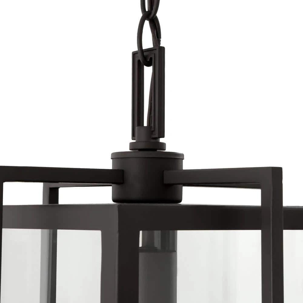 Eastwood II 10 in. 1-Light Oil Rubbed Bronze Hanging Mini Kitchen Pendant Light with Clear Glass Shade by Bel Air Lighting 8 Eastwood II 10 in. 1-Light Oil Rubbed Bronze Hanging Mini Kitchen Pendant Light with Clear Glass Shade by Bel Air Lighting - Image 6