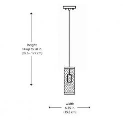 Mesh 1-Light Oil Rubbed Bronze Hanging Mini Kitchen Pendant Light with Metal Shade by Bel Air Lighting -GlowNest Shop rubbed oil bronze bel air lighting pendant lights 10221 rob 77 1000