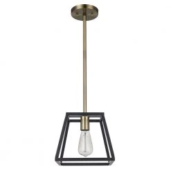 Adams 1-Light Oil Rubbed Bronze Hanging Mini Kitchen Pendant Light with Metal Shade by Bel Air Lighting -GlowNest Shop rubbed oil bronze bel air lighting pendant lights 10461 rob 44 1000
