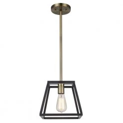 Adams 1-Light Oil Rubbed Bronze Hanging Mini Kitchen Pendant Light with Metal Shade by Bel Air Lighting -GlowNest Shop rubbed oil bronze bel air lighting pendant lights 10461 rob c3 1000