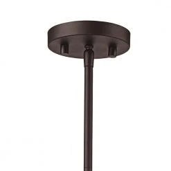 1-Light Oil Rubbed Bronze Hanging Mini Kitchen Pendant Light with Faux Wood Shade by Bel Air Lighting -GlowNest Shop rubbed oil bronze bel air lighting pendant lights 11011 rob 4f 1000