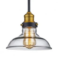 Jackson 1-Light Rubbed Oil Bronze Mini Pendant with Clear Glass Shade by Bel Air Lighting -GlowNest Shop rubbed oil bronze bel air lighting pendant lights 70823 rob c3 1000