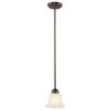 Aspen 1-Light Oil Rubbed Bronze Hanging Mini Kitchen Pendant Light with Marbleized Glass Shade by Bel Air Lighting -GlowNest Shop rubbed oil bronze bel air lighting pendant lights 9282 rob 64 1000
