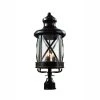 Chandler 3-Light Oiled Bronze Outdoor Lamp Post Lantern Mount with Seeded Glass by Bel Air Lighting 1 Chandler 3-Light Oiled Bronze Outdoor Lamp Post Lantern Mount with Seeded Glass by Bel Air Lighting -GlowNest Shop rubbed oil bronze bel air lighting post lanterns 5123 rob 64 1000