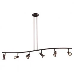 Stingray 4 ft. 6-Light Rubbed Oil Bronze Track Lighting Kit by Bel Air Lighting