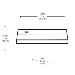 Signature 12 in. LED Rubbed Oil Bronze Under Cabinet Light with Frosted Glass by Bel Air Lighting -GlowNest Shop rubbed oil bronze bel air lighting under cabinet lights led cab12 rob 77 1000