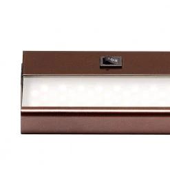 Signature 12 in. LED Rubbed Oil Bronze Under Cabinet Light with Frosted Glass by Bel Air Lighting -GlowNest Shop rubbed oil bronze bel air lighting under cabinet lights led cab12 rob c3 1000