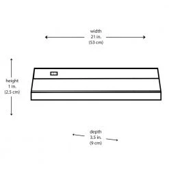 Signature 21 in. LED Rubbed Oil Bronze Under Cabinet Light with Frosted Glass by Bel Air Lighting 7 Signature 21 in. LED Rubbed Oil Bronze Under Cabinet Light with Frosted Glass by Bel Air Lighting -GlowNest Shop rubbed oil bronze bel air lighting under cabinet lights led cab21 rob 77 1000