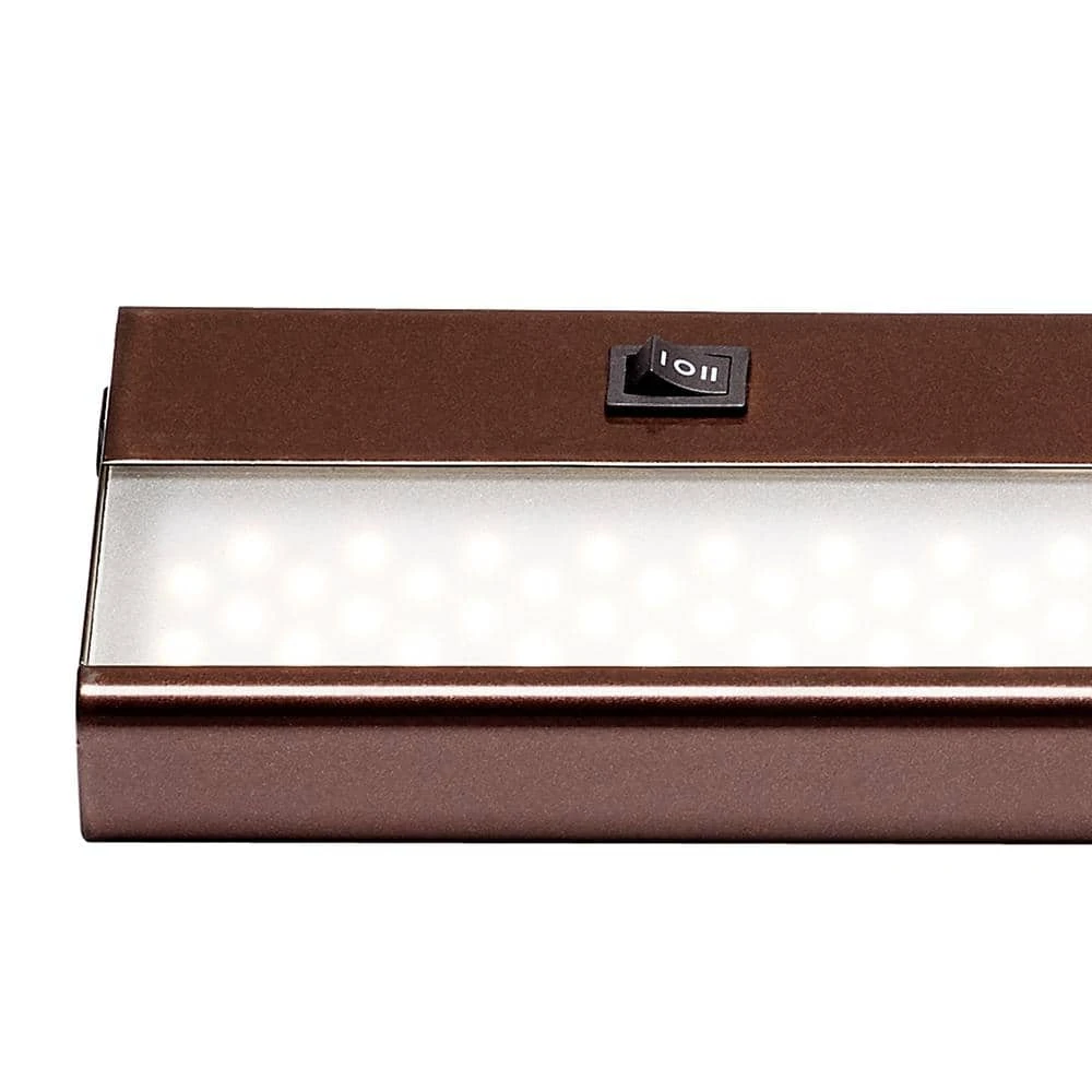 Signature 21 in. LED Rubbed Oil Bronze Under Cabinet Light with Frosted Glass by Bel Air Lighting 5 Signature 21 in. LED Rubbed Oil Bronze Under Cabinet Light with Frosted Glass by Bel Air Lighting - Image 4