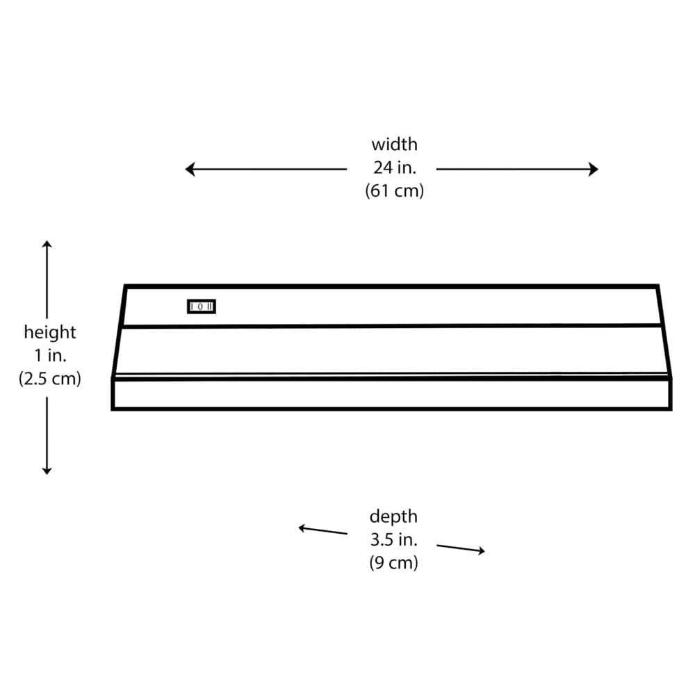 Signature 24 in. LED Rubbed Oil Bronze Under Cabinet Light with Frosted Glass by Bel Air Lighting 5 Signature 24 in. LED Rubbed Oil Bronze Under Cabinet Light with Frosted Glass by Bel Air Lighting - Image 3
