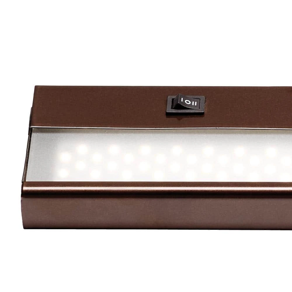 Signature 24 in. LED Rubbed Oil Bronze Under Cabinet Light with Frosted Glass by Bel Air Lighting 6 Signature 24 in. LED Rubbed Oil Bronze Under Cabinet Light with Frosted Glass by Bel Air Lighting - Image 4