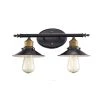 Griswald 2-Light Oil Rubbed Bronze Bathroom Vanity Light Fixture with Metal Shades by Bel Air Lighting -GlowNest Shop rubbed oil bronze bel air lighting vanity lighting 20512 rob 64 1000