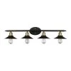 Griswald 4-Light Oil Rubbed Bronze Bathroom Vanity Light Fixture with Metal Shades by Bel Air Lighting -GlowNest Shop rubbed oil bronze bel air lighting vanity lighting 20514 rob 64 1000