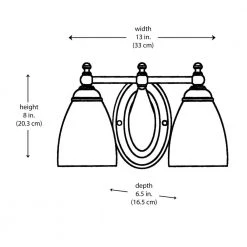 2-Light Rubbed Oil Bronze Bathroom Vanity Light Fixture with Opal Glass Shades by Bel Air Lighting -GlowNest Shop rubbed oil bronze bel air lighting vanity lighting 238563 77 1000