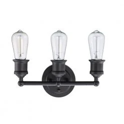 Underwood 12 in. 3-Light Oil Rubbed Bronze Bathroom Vanity Light Fixture by Bel Air Lighting -GlowNest Shop rubbed oil bronze bel air lighting vanity lighting 70843 rob 1f 1000