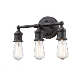 Underwood 12 in. 3-Light Oil Rubbed Bronze Bathroom Vanity Light Fixture by Bel Air Lighting -GlowNest Shop rubbed oil bronze bel air lighting vanity lighting 70843 rob c3 1000