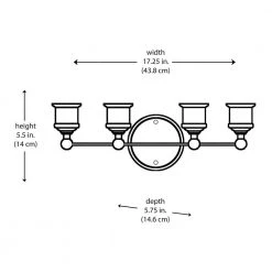 Underwood 17.25 in. 4-Light Oil Rubbed Bronze Bathroom Vanity Light Fixture by Bel Air Lighting -GlowNest Shop rubbed oil bronze bel air lighting vanity lighting 70844 rob a0 1000