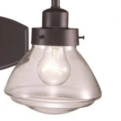 Colorado 17.5 in. 2-Light Oil Rubbed Bronze Bathroom Vanity Light Fixture with Seeded Glass Schoolhouse Shades by Bel Air Lighting 9 Colorado 17.5 in. 2-Light Oil Rubbed Bronze Bathroom Vanity Light Fixture with Seeded Glass Schoolhouse Shades by Bel Air Lighting -GlowNest Shop rubbed oil bronze bel air lighting vanity lighting 71622 rob c3 1000