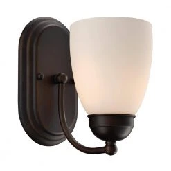 Clayton 1-Light Rubbed Oil Bronze Sconce by Bel Air Lighting