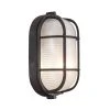 Aria 8.25 in. 1-Light Rust Oval Bulkhead Outdoor Wall Light with Ribbed Glass by Bel Air Lighting -GlowNest Shop rust bel air lighting bulkhead lights 41005 rt 64 1000