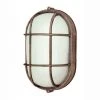 Aria 11 in. 1-Light Rust Oval Bulkhead Outdoor Wall Light with Ribbed Glass by Bel Air Lighting 2 Aria 11 in. 1-Light Rust Oval Bulkhead Outdoor Wall Light with Ribbed Glass by Bel Air Lighting -GlowNest Shop rust bel air lighting bulkhead lights 41015 rt 64 1000