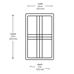 Walker 10 in. 1-Light Rust Rectangular Bulkhead Outdoor Wall Light with Ribbed Acrylic Shade by Bel Air Lighting -GlowNest Shop rust bel air lighting bulkhead lights 41104 rt c3 1000