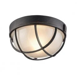 Aria 8 in. 1-Light Rust Round Bulkhead Outdoor Wall Light with Frosted Glass by Bel Air Lighting 16 Aria 8 in. 1-Light Rust Round Bulkhead Outdoor Wall Light with Frosted Glass by Bel Air Lighting -GlowNest Shop rust bel air lighting bulkhead lights 41505 rt 1f 1000