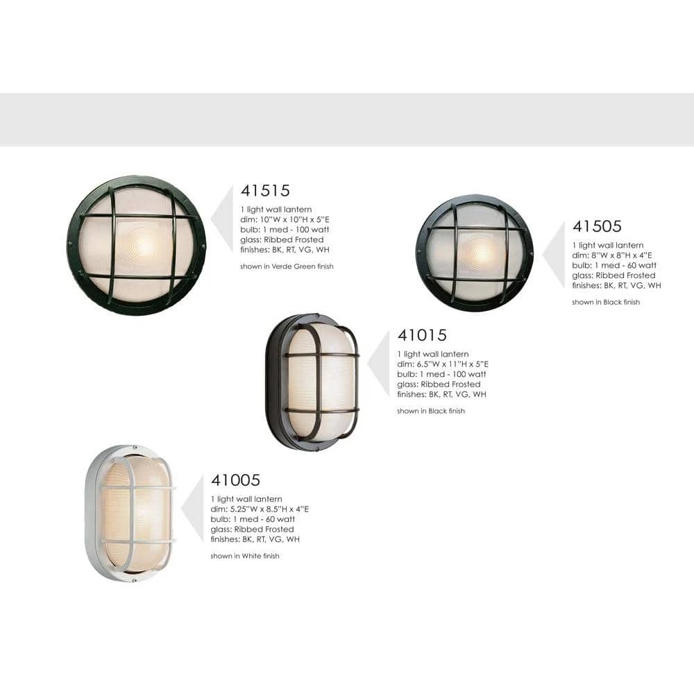 Aria 10 in. 1-Light Rust Round Bulkhead Outdoor Wall Light with Frosted Glass by Bel Air Lighting 10 Aria 10 in. 1-Light Rust Round Bulkhead Outdoor Wall Light with Frosted Glass by Bel Air Lighting - Image 8