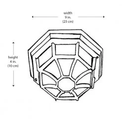 Benkert 9 in. 1-Light Rust Outdoor Flush Mount Ceiling Light with Frosted Glass by Bel Air Lighting -GlowNest Shop rust bel air lighting outdoor flush mount lights 40581 rt c3 1000