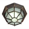 Benkert 11 in. 1-Light Rust Outdoor Flush Mount Ceiling Light with Frosted Glass by Bel Air Lighting -GlowNest Shop rust bel air lighting outdoor flush mount lights 40582 rt 64 1000