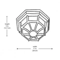 Benkert 11 in. 1-Light Rust Outdoor Flush Mount Ceiling Light with Frosted Glass by Bel Air Lighting -GlowNest Shop rust bel air lighting outdoor flush mount lights 40582 rt c3 1000