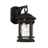 Boardwalk 12.5 in. 1-Light Rust Outdoor Wall Light Sconce Lantern with Water Glass by Bel Air Lighting -GlowNest Shop rust bel air lighting outdoor sconces 40370 rt 64 1000