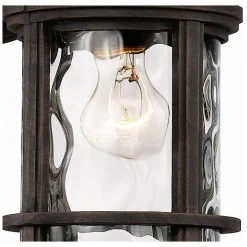 Boardwalk 12.5 in. 1-Light Rust Outdoor Wall Light Sconce Lantern with Water Glass by Bel Air Lighting -GlowNest Shop rust bel air lighting outdoor sconces 40370 rt c3 1000