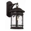 Boardwalk 16.25 in. 1-Light Rust Outdoor Wall Light Sconce Lantern with Water Glass by Bel Air Lighting -GlowNest Shop rust bel air lighting outdoor sconces 40371 rt 64 1000
