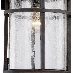 Avalon 11 in. 1-Light Rust Outdoor Wall Light Sconce Lantern with Crackled Glass by Bel Air Lighting -GlowNest Shop rust bel air lighting outdoor sconces 40382 rt 1f 1000