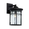 Avalon 11 in. 1-Light Rust Outdoor Wall Light Sconce Lantern with Crackled Glass by Bel Air Lighting -GlowNest Shop rust bel air lighting outdoor sconces 40382 rt 64 1000