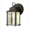 Patrician 1-Light Rust Outdoor Wall Light Sconce Lantern with Clear Glass by Bel Air Lighting -GlowNest Shop rust bel air lighting outdoor sconces 40455 rt 64 1000