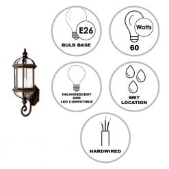 Wentworth 1-Light Large Rust Outdoor Wall Light Sconce Lantern with Clear Glass by Bel Air Lighting 13 Wentworth 1-Light Large Rust Outdoor Wall Light Sconce Lantern with Clear Glass by Bel Air Lighting -GlowNest Shop rust bel air lighting outdoor sconces 4180 rt 40 1000