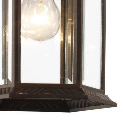 Wentworth 1-Light Small Rust Outdoor Wall Light Sconce Lantern with Clear Glass (2-Pack) by Bel Air Lighting -GlowNest Shop rust bel air lighting outdoor sconces 4181 2 rt 1f 1000