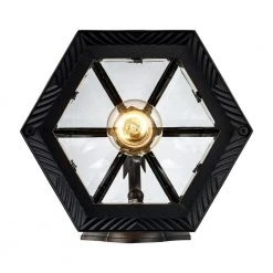 Wentworth 1-Light Small Rust Outdoor Wall Light Sconce Lantern with Clear Glass by Bel Air Lighting -GlowNest Shop rust bel air lighting outdoor sconces 4181 rt 1d 1000