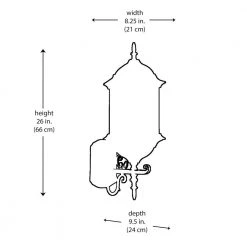 Josephine 26 in. 1-Light Rust Outdoor Wall Light Coach Lantern with Clear Glass by Bel Air Lighting -GlowNest Shop rust bel air lighting outdoor sconces 4351 rt 77 1000
