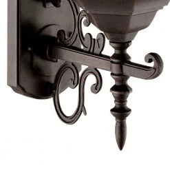 Josephine 26 in. 1-Light Rust Outdoor Wall Light Coach Lantern with Clear Glass by Bel Air Lighting -GlowNest Shop rust bel air lighting outdoor sconces 4351 rt c3 1000