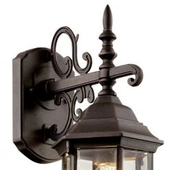 Josephine 19 in. 1-Light Rust Outdoor Wall Light Sconce Lantern with Clear Glass by Bel Air Lighting 11 Josephine 19 in. 1-Light Rust Outdoor Wall Light Sconce Lantern with Clear Glass by Bel Air Lighting -GlowNest Shop rust bel air lighting outdoor sconces 4354 rt 4f 1000