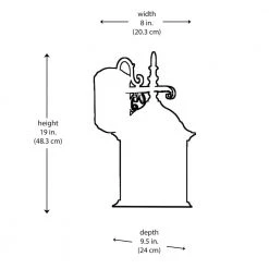 Josephine 19 in. 1-Light Rust Outdoor Wall Light Sconce Lantern with Clear Glass by Bel Air Lighting 9 Josephine 19 in. 1-Light Rust Outdoor Wall Light Sconce Lantern with Clear Glass by Bel Air Lighting -GlowNest Shop rust bel air lighting outdoor sconces 4354 rt 77 1000